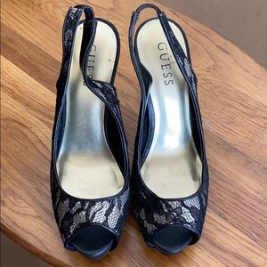 Guess black heels